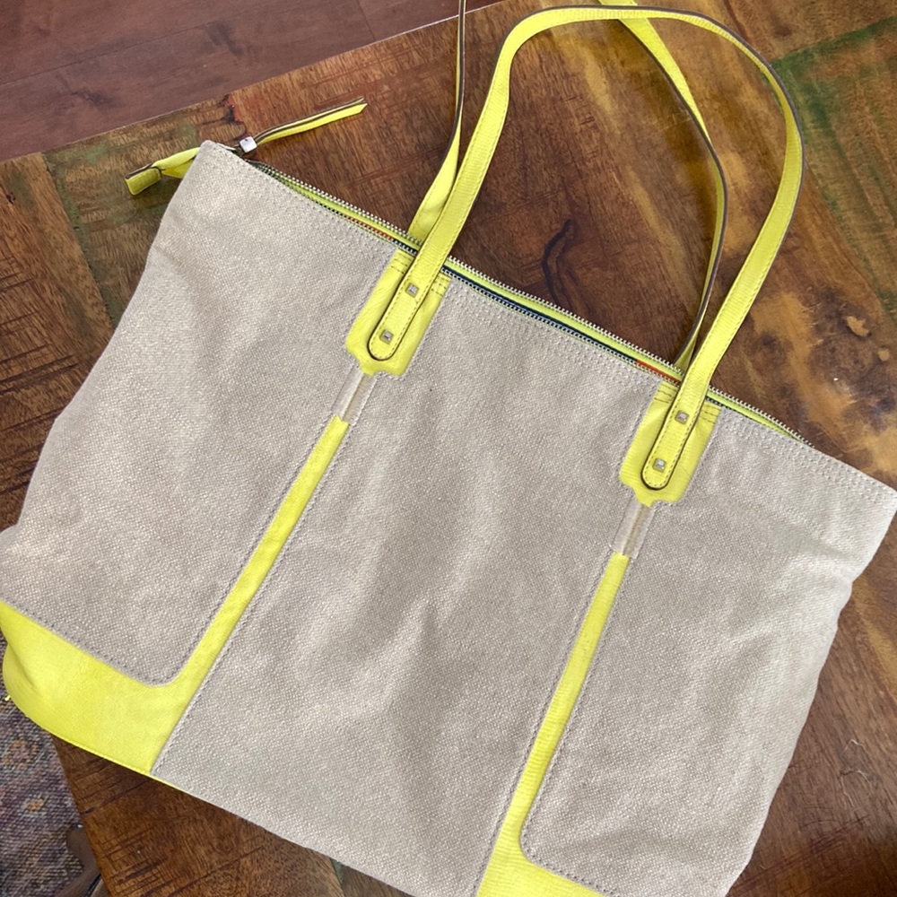 Stella and Dot Zip Top Tote Bag